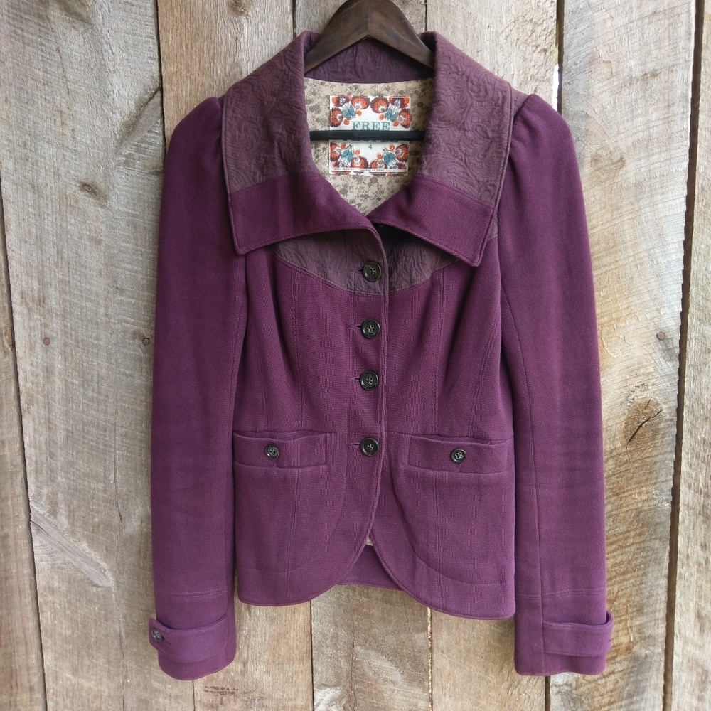 Free People Soft Knit Jacket Size 4